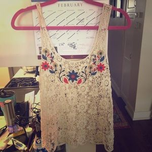 DONATED: NWT Forever 21 Crochet/Lace Top